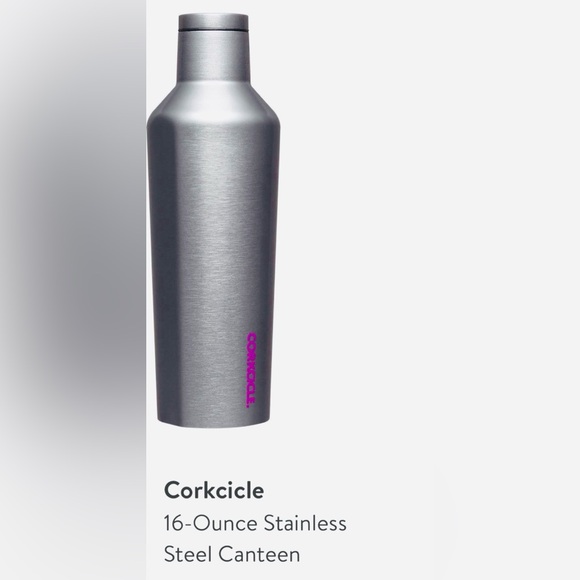 💚💚 16oz Corkcicle ‘Sparkle Moondance’ Stainless Steel Canteen - Picture 1 of 10